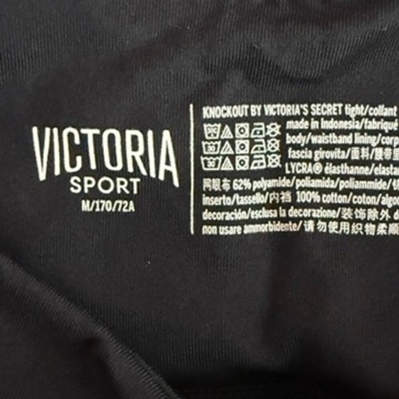 Victoria Sport Knockout Black Leopard Mesh High Rise Leggings sz M Indie Sleaze - Picture 5 of 8